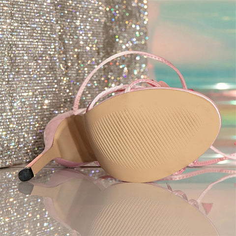 New Arrival Butterfly Design Ankle Cross Strap Sexy Open Toe Sandal CODE: KAR2329