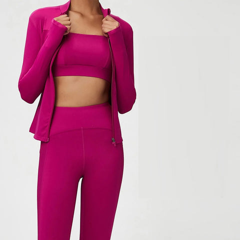 New Solid Tank Top Coat and Trouser Three Piece Set CODE: KAR2367