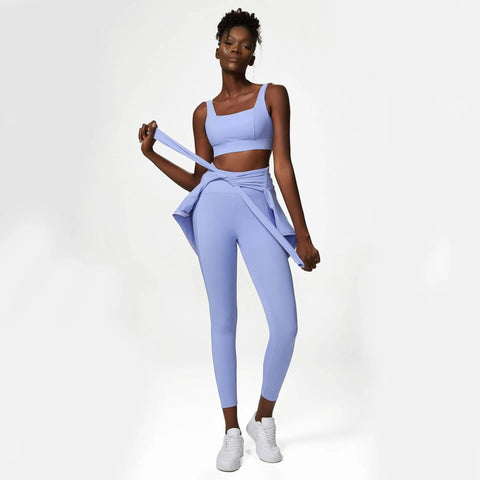 New Solid Tank Top Coat and Trouser Three Piece Set CODE: KAR2367