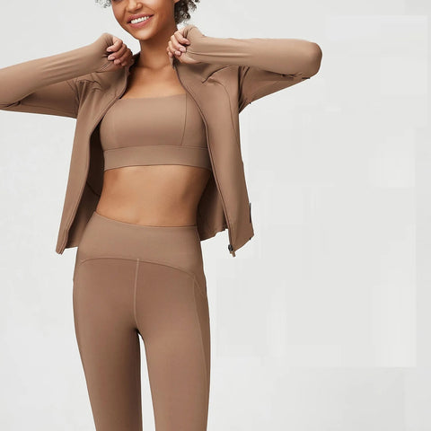 New Solid Tank Top Coat and Trouser Three Piece Set CODE: KAR2367