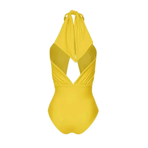 Summer Elegant Backless One Piece Swimsuit & Skirt CODE: KAR2390