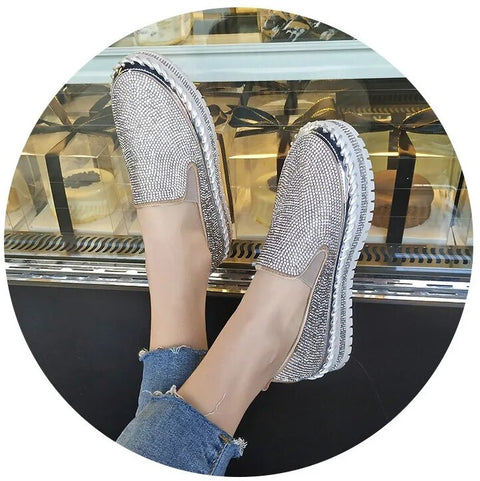 Bling Rhinestone Round Toe Diamonds Shoe SIZE: 40 CODE: READY1155
