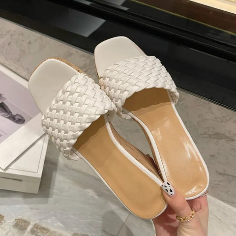 New Sexy Platform Open Toe Wood Grain Wedges Weave High Heel Sandal CODE: KAR2422