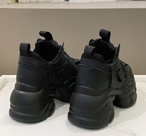 New Lace Up Thick Bottom Chunky Breathable Sports Shoe CODE: KAR2557