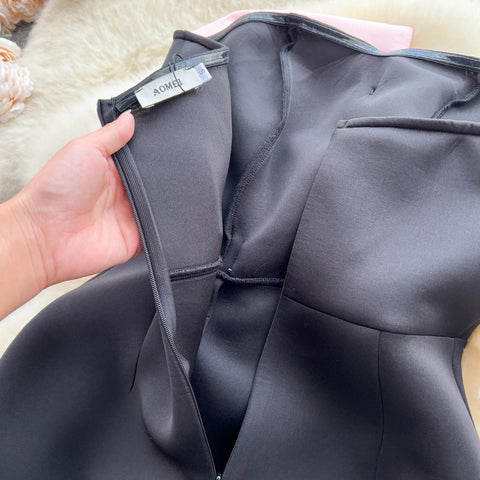 Autumn Fashion Sleeveless Three-dimensional Bow A Line Slim Dress CODE: KAR2575