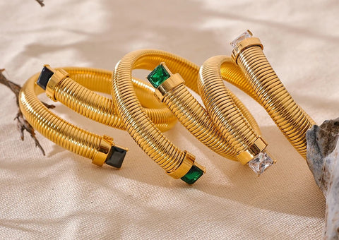 New Elastic Trend Metal Statement Bracelet CODE: KAR2724