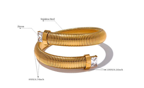 New Elastic Trend Metal Statement Bracelet CODE: KAR2724
