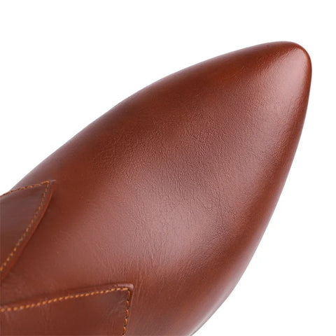 Sexy Turned-over Edge Ankle Stiletto High Heel Zipper Shorty Boot CODE: KAR2784