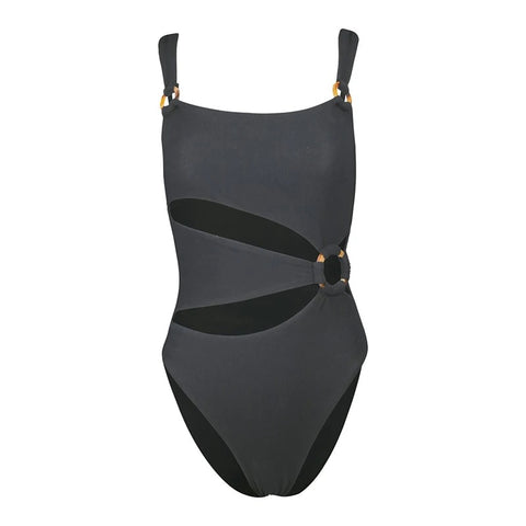 Sexy One Piece Solid Push Up Thong Bather Swimwear CODE: KAR2808