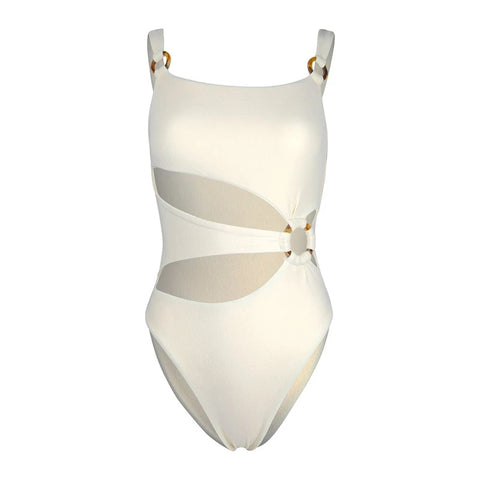 Sexy One Piece Solid Push Up Thong Bather Swimwear CODE: KAR2808