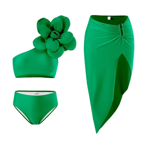 New Summer Fashion Beach Sunny Flower 3Pcs Swimsuit CODE: KAR2826