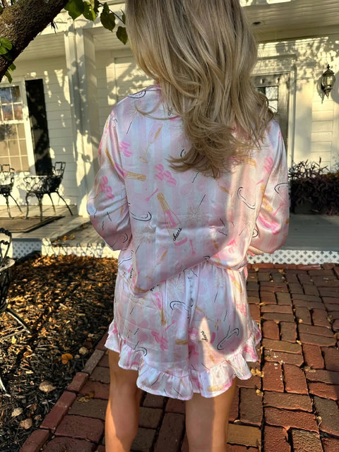 New Printed Casual Two-Piece Pajamas Set CODE: KAR2916