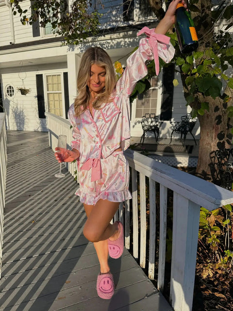 New Printed Casual Two-Piece Pajamas Set CODE: KAR2916