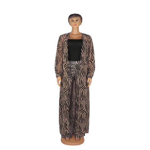New digital printed suit elastic pant 3-piece Set CODE: KAR3031