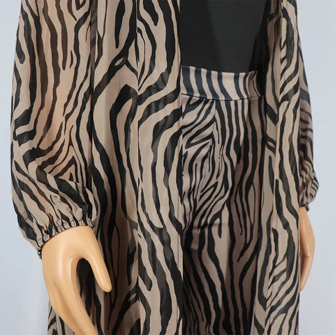 New digital printed suit elastic pant 3-piece Set CODE: KAR3031