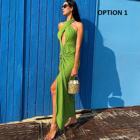 New Luxury One Piece Swimsuit With Skirt Two Piece Set Swimwear CODE: KAR3077