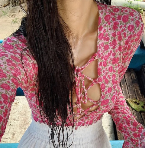 Summer Sexy V-neck One Piece Bathing Beach Wear Swim Suit CODE: KAR3088