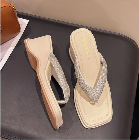 Summer wedge toe herringbone outside to wear Platform sandals CODE: KAR3097