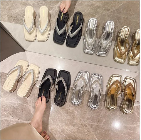 Summer wedge toe herringbone outside to wear Platform sandals CODE: KAR3097