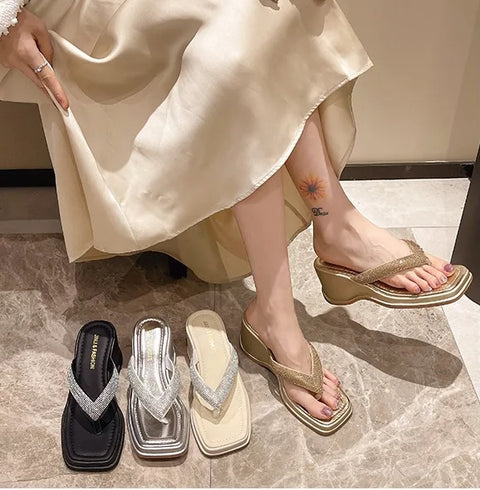 Summer wedge toe herringbone outside to wear Platform sandals CODE: KAR3097