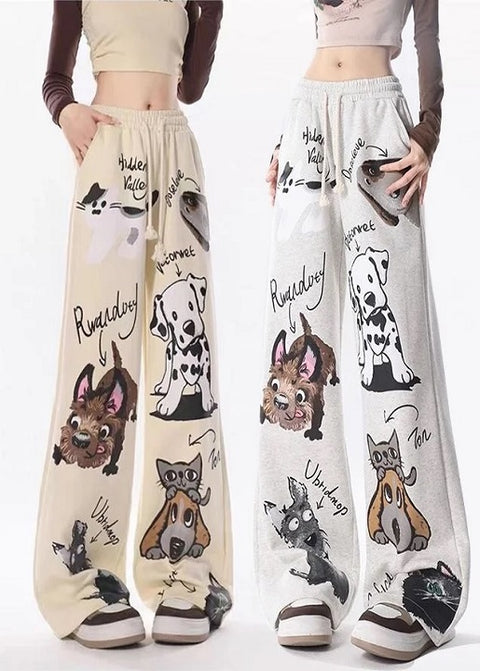 New Anime Print Baggy Joggers Sweatpants CODE: KAR3178