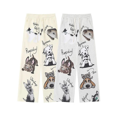 New Anime Print Baggy Joggers Sweatpants CODE: KAR3178