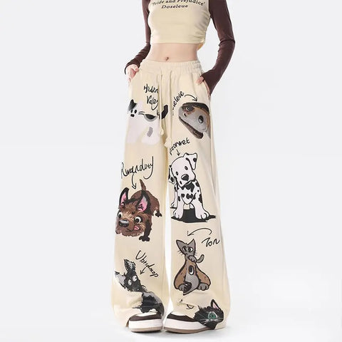 New Anime Print Baggy Joggers Sweatpants CODE: KAR3178