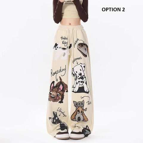 New Anime Print Baggy Joggers Sweatpants CODE: KAR3178