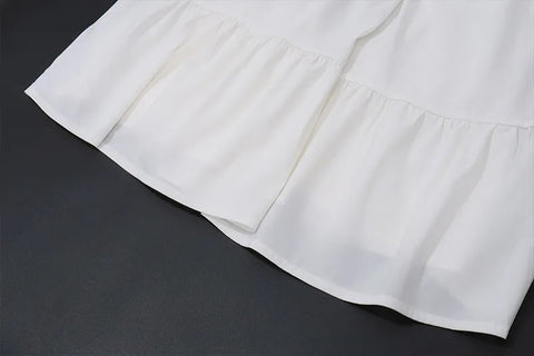 Fashion Summer vacation Lace Patchwork Two Piece Skirt Set CODE: KAR3227