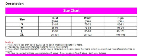 New Push Up Sexy High Waist Split Style Swimsuit Set CODE: KAR3250