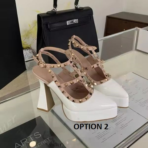 New Platform Chunky Black Low-heeled With Strap Sandals CODE: KAR3270