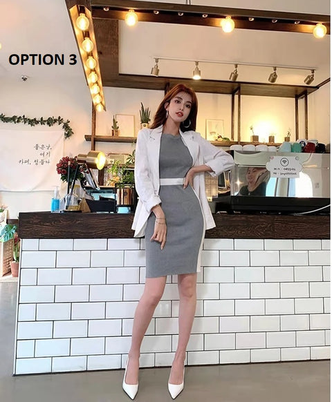 New Summer Halter Neck Knee-length Slim Dress CODE: KAR3307