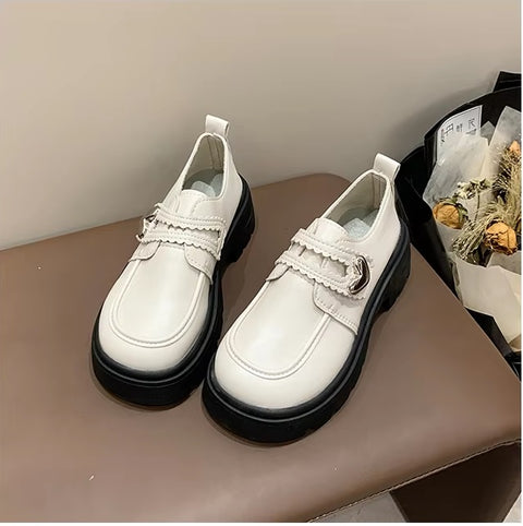 New Fashion Round-toe Small Breathable Versatile Platform Shoes CODE: KAR3399