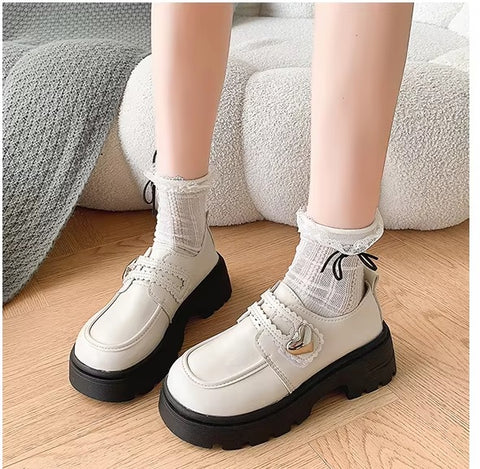 New Fashion Round-toe Small Breathable Versatile Platform Shoes CODE: KAR3399