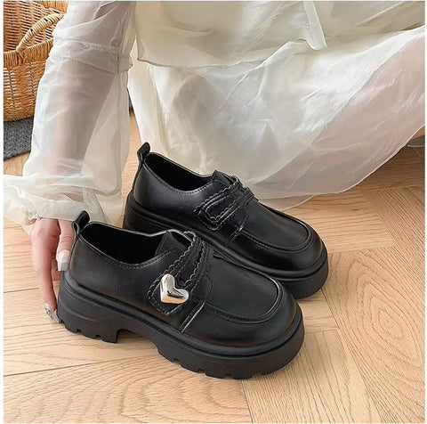 New Fashion Round-toe Small Breathable Versatile Platform Shoes CODE: KAR3399