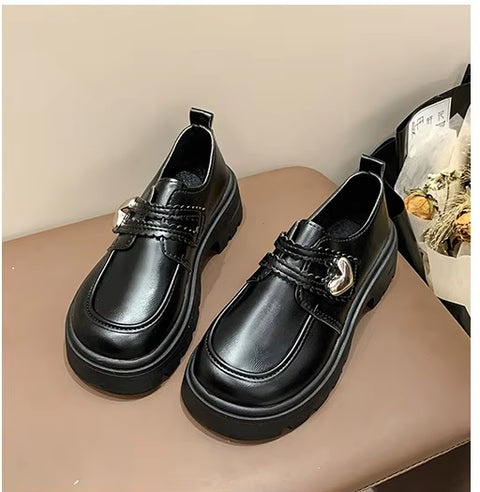 New Fashion Round-toe Small Breathable Versatile Platform Shoes CODE: KAR3399