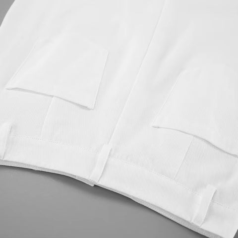 New Elegant High Waist Button Midi Straight Skirt CODE: KAR3445