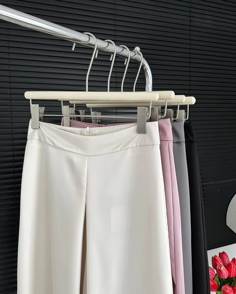 New Elegant  Wide Leg High Waist Loose Full Length Pants CODE: KAR3462