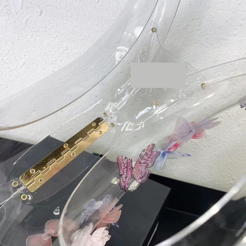 New Designer Butterfly Decoration Clutch Round Handbag CODE: KAR3468