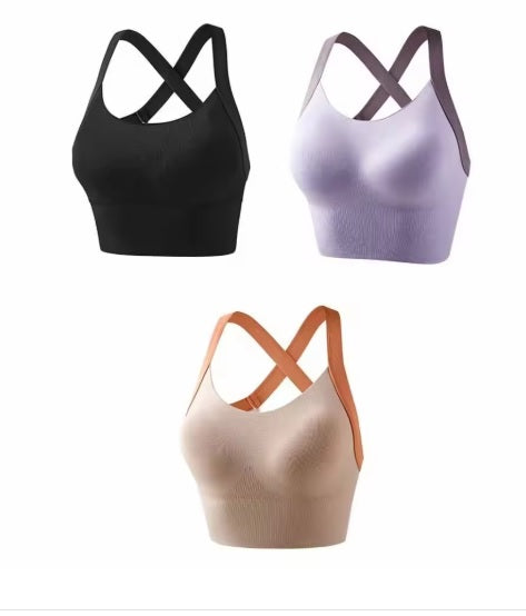 New Sport Yoga Bra Running Vest Gym Workout Underwear Padded Crop Top CODE: KAR3502