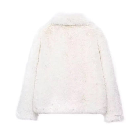New Autumn Winter Faux Fur Fluffy Jacket CODE: KAR3507
