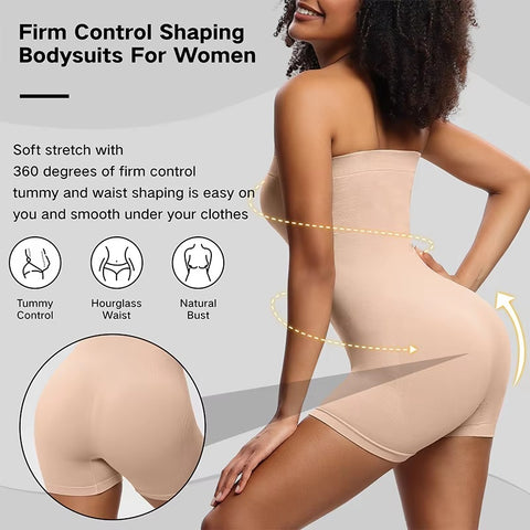 New Strapless Shapewear Butt Lifter Body Shaper Under Tummy Control full Bodysuit CODE: KAR3537