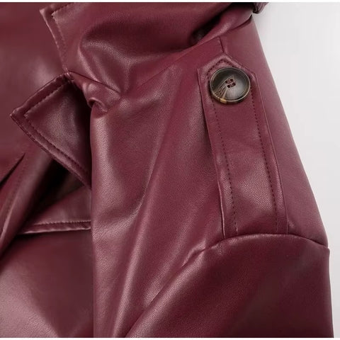 New Fashion Turndown Collar Loose Long Sleeves Long Jackets CODE: KAR3563