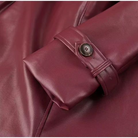 New Fashion Turndown Collar Loose Long Sleeves Long Jackets CODE: KAR3563