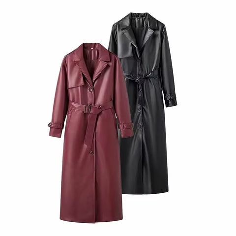 New Fashion Turndown Collar Loose Long Sleeves Long Jackets CODE: KAR3563