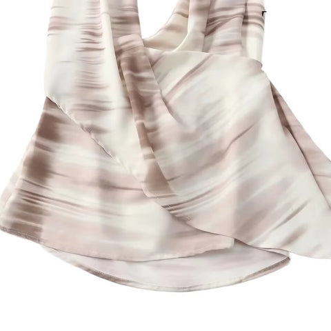 New Summer Fashion Tie-Dye Sexy Backless Hanging Neck Top + Tie Elastic Wide Leg Pant Asymmetric Two Piece Set CODE: KAR3601