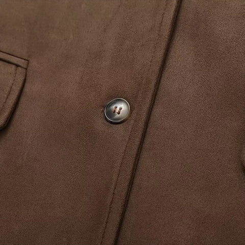 New Autumn Style Loose and Versatile Collar Pocket Long Sleeve Coat CODE: KAR3602