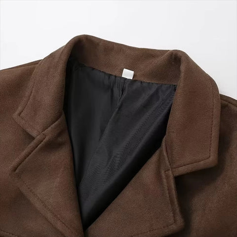 New Autumn Style Loose and Versatile Collar Pocket Long Sleeve Coat CODE: KAR3602