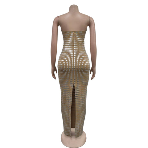 New Floor Length Bodycon Square Collar Prom High Waist Party Dress CODE: KAR3635