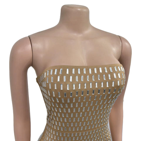 New Floor Length Bodycon Square Collar Prom High Waist Party Dress CODE: KAR3635